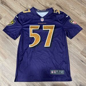 NIKE Color Rush NFL Baltimore Ravens Jersey #57 Mosley in Purple Size S